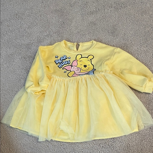 Yellow Winnie the Pooh Baby Dress - Picture 1 of 4
